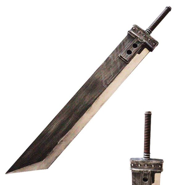 42.5" Fantasy Foam Sword, Anime Cosplay Sword, Buster Sword, PU Foam Zweihander Broad Sword