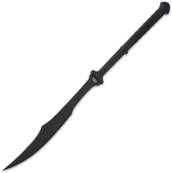 Combat Commander Two-Handed Spartan Sword and Sheath - Non-Reflective 1065 Carbon Steel Blade, Full-Tang, Nylon Fiber Handle, Shoulder Harness Scabbard, Your Covert Ops Defense Tool - Length 40"