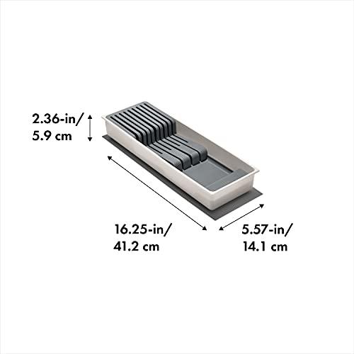 OXO Good Grips Kitchen Drawer, Compact Knife Organizer, White - Image 3