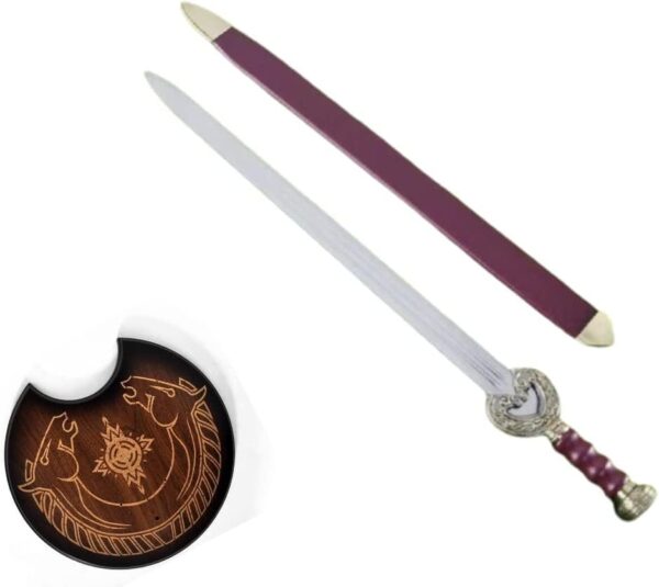 Viking Cutlery/Handmade Lorde of The Rings King Theoden’s of Rohan Sword,Handmade Viking Sword - High Carbon Stainless Steel Blade Sword, Brass-Plated Guard,Medival Sword Real Wepon,Best For Men