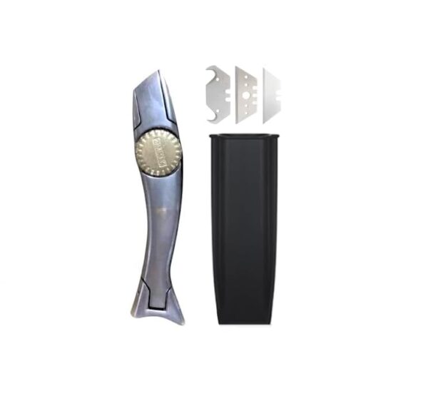 Zimpty Heavy Duty Shark Knife Vinyl Knife Utility Knife Roofing Knife Delphin Dolphine Carpet Knife Box Cutters