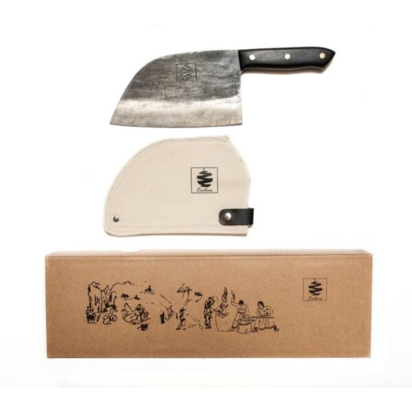 COOLINA Knife PROMAJA Handmade Multipurpose Chef’s Knife, Carbon Steel Knife with Wooden Handle for Indoor and Outdoor Cooking | Well Balanced and Elegant Knife - Image 3