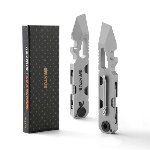 EDC Pry Bar Multitool with Bi-Directional Ratchet Screwdriver & Everlasting Pen, Wrenches, Crowbar, Bottle and Box Openers - Your Versatile Companion for Everyday Carry and Camping Accessories
