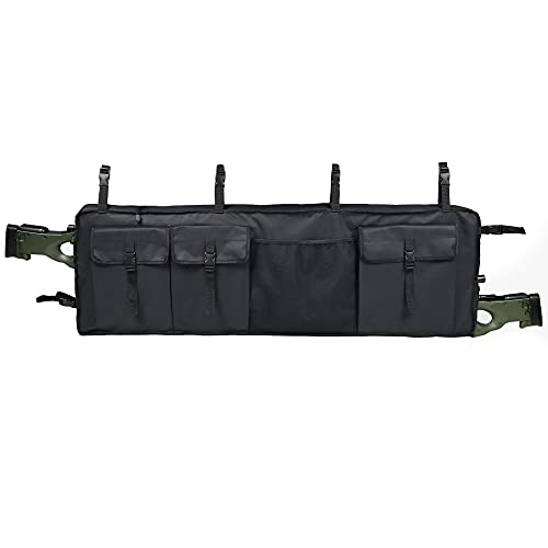MYDAYS Double Gun Rack for UTV,Improve Style Gun Carrier Rifle Case Rear Storage Bag Roll Cage Cargo Organizer for 2 Guns