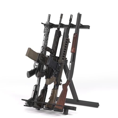 Nonkky Portable Folding Gun Rack Freestanding Rifle Rack, Mobile ...