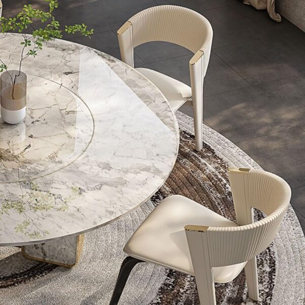 Dining Chairs Backrest Dining Room Metal Chairs Kitchen Furniture Lounge Chair - Image 3