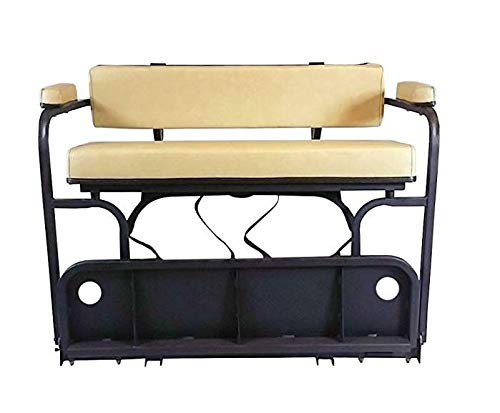 Golf Cart 2 in 1 Combo Seat Kit & Golf Bag Carrier- Stone for Yamaha Drive 2 Golf Carts 2017+