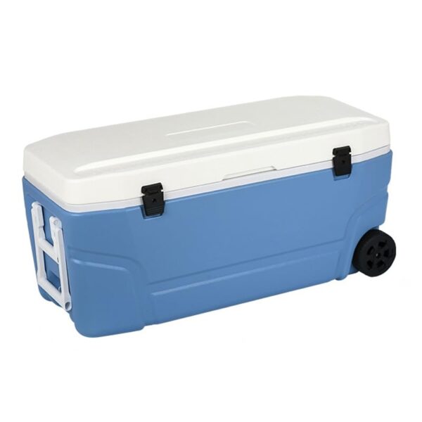 Wheeled Insulated Box, Fishing Cooler, Picnic Cooler, 100L Sealed Buckle to Keep Fresh Longer, Suitable for Beverage Insulation