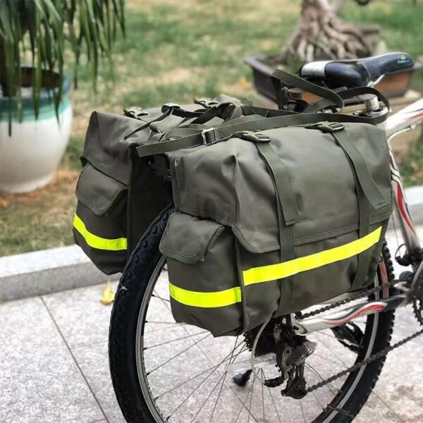 50L Bike Panniers Bag Bicycle Rear Rack Bag Bike Waterproof Saddle Bags for Bicycle Rear Rack for Cycling Touring/Commuting/Shopping (Green)