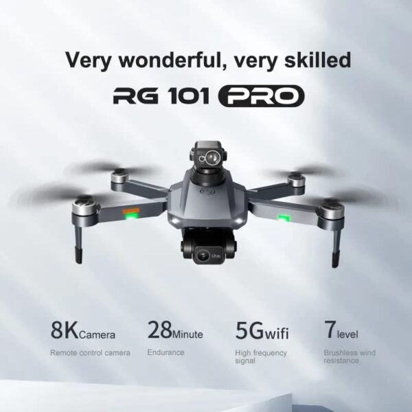 ISPEKTRUM Drone Vortex ISRG101 Pro 8K Dual Camera 2-Axis Gimbal 360 Obstacle Avoidance 30-Min Flight Time RC Quadcopter with Advanced Auto Return, 3km Video Transmission, Follow Me, Circle Around - Image 3