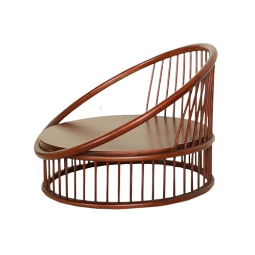 Portable Floor Chair, Legless Chair Lazy Chair, Bay Window Backrest Chair balcony Chairs，Bamboo Portable Lazy Sofa Game Meditation Floor Seating Floor Chairs with Back Support ( Color : Walnut Chair -
